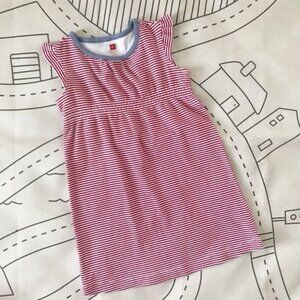 Tea Red And White Striped Dress